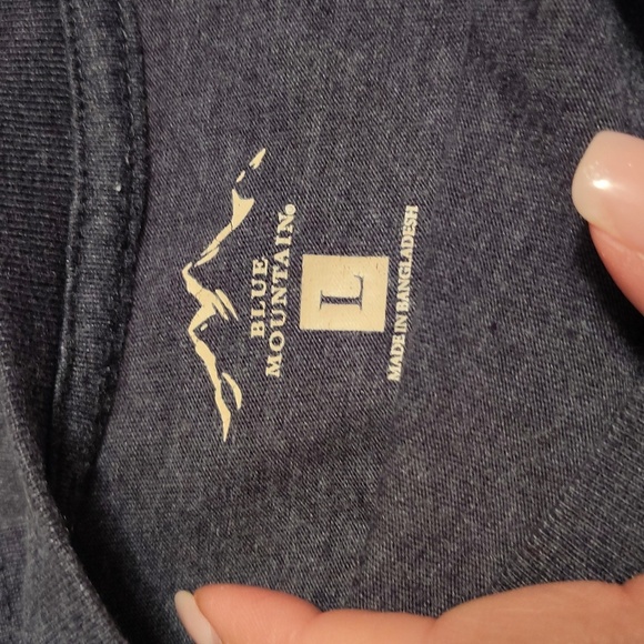 Blue Mountain Bundle of 3 long sleeve tees Blue Gray and Green Large - Picture 5 of 8